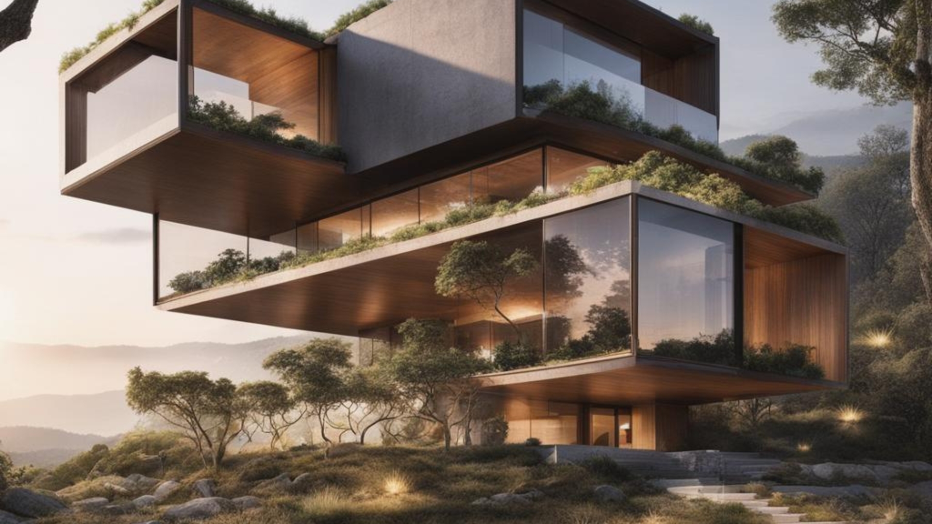 Bioarquitetura imagem produzida com inteligencia artificial