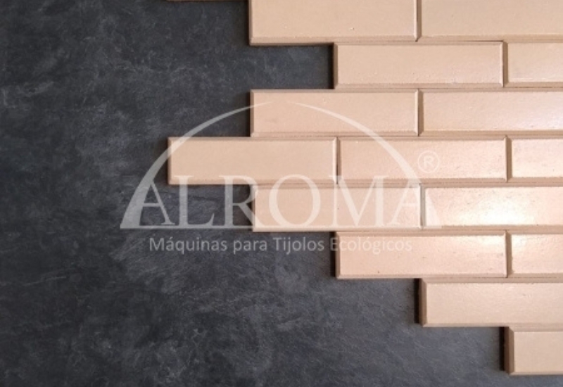 Kit Matriz Pastilha de Revestimento para Tijolos Ecológicos Resultado