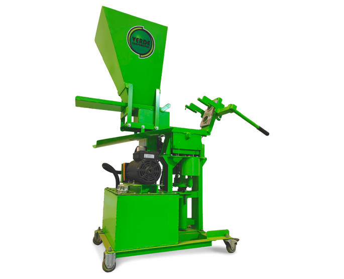 Máquina Hidráulica de Tijolo Ecológico Verde Equipamentos