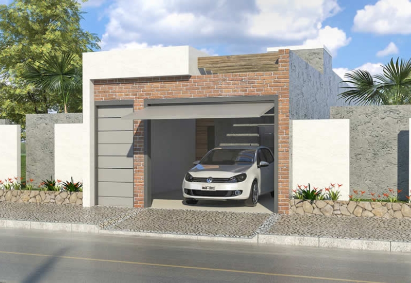 Planta Minha Casa Minha Vida com Design Moderno em Tijolo Ecológico